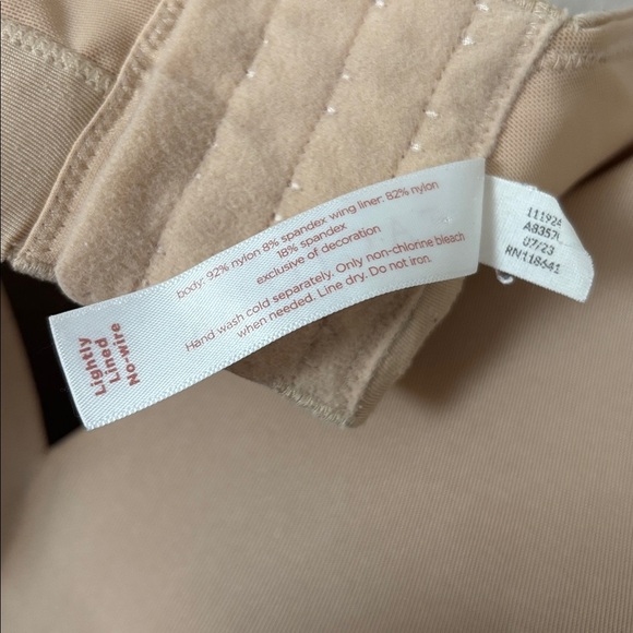 Cacique Lane Bryant Women’s Lightly Lined No Wire Bra 40H Beige Nude Plus Size - Picture 4 of 7